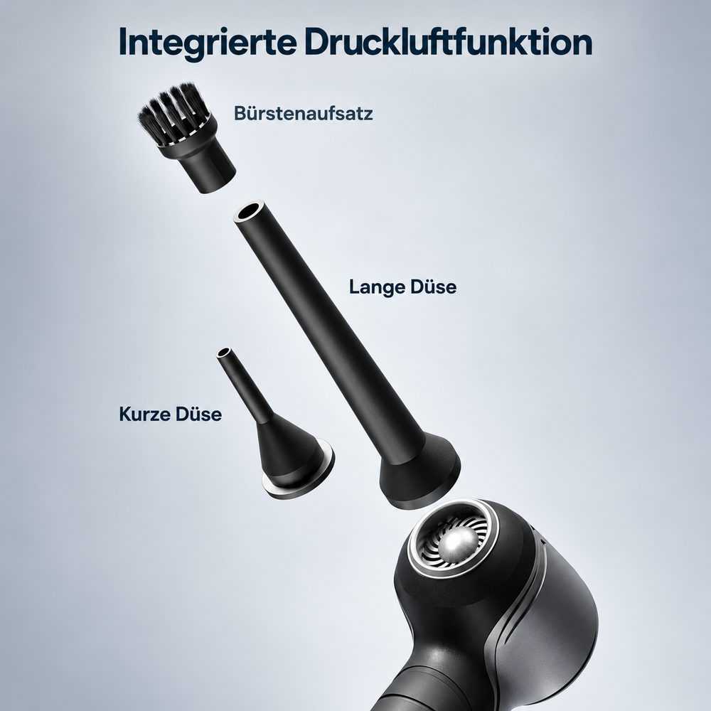 Die Druckluftfunktion nutzen