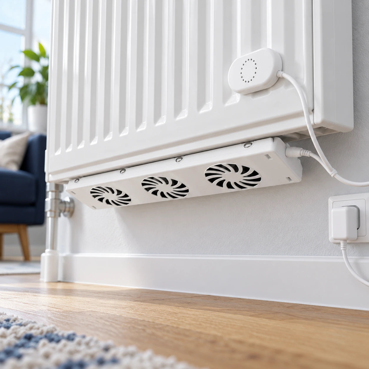 HEAT-FLOW mit Temperatursensor direkt am Heizkörper